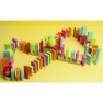 Medinės kaladėlės vaikams 105 detalės | Domino su meškiukais | Bear Dominoes | Classic World CW3531